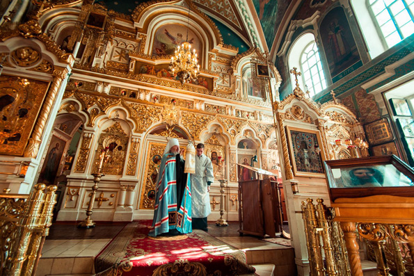 В Свято-Никольском кафедральном соборе Казани отметили праздник Вознесения Господня