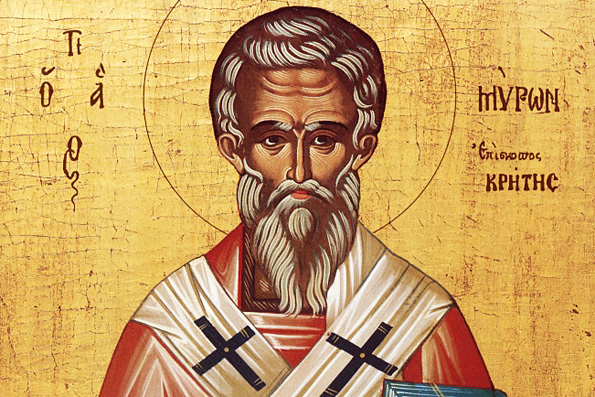 Святитель Мирон чудотворец, епископ Критский (ок. 350 г.) Miron_595