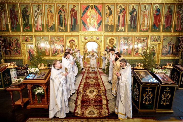 В праздник Обрезания Господня митрополит Кирилл совершил Литургию в Благовещенском соборе