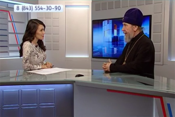 Итоговое интервью митрополита Анастасия на телеканале «Россия 2 – Татарстан»