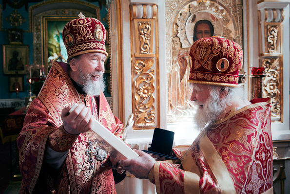 Митрополит Анастасий вручил священнослужителю-ветерану медаль святителя Гурия