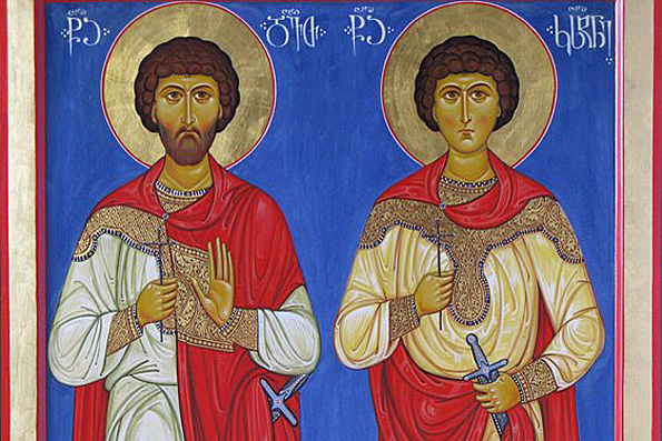 Мученики Давид и Константин, князья Арагветские (740 г.) (Груз.)