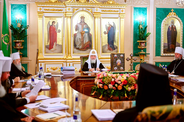 Заседание Священного Синода прошло в Даниловом монастыре в Москве