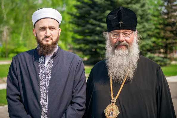 Поздравление главы Татарстанской митрополии муфтию РТ Камилю Самигуллину с праздником Курбан-байрам