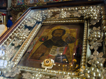 Икона святителя Николая Чудотворца с частичкой мощей прибыла в Нижнекамск