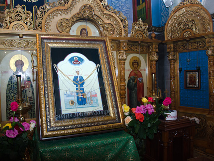 В Набережных Челнах пребывает икона с частицей мощей блаженной Матроны Московской