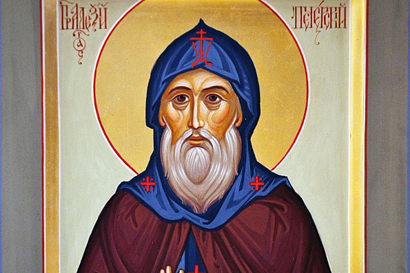 Преподобный Алексий, затворник Печерский, в Ближних пещерах
