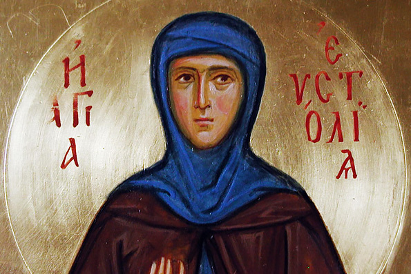 Преподобные Евстолия (610 г.) и Сосипатра Константинопольские (625 г.)