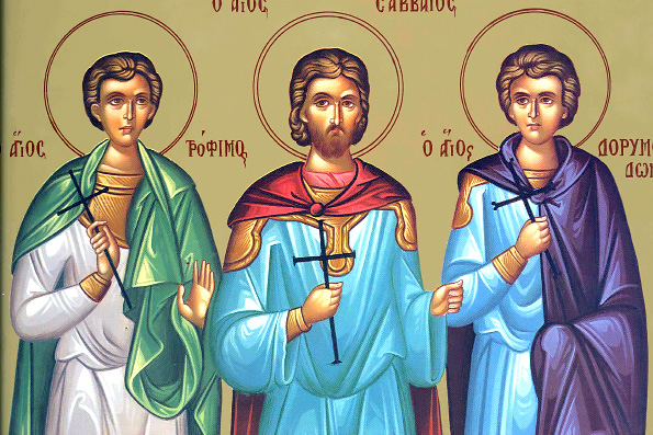 Мученики Трофим, Савватий и Доримедонт (276 г.)