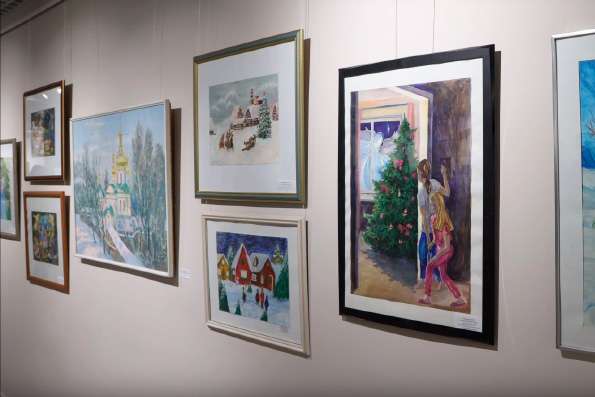 В Зеленодольской художественной галерее проходит выставка детских рисунков