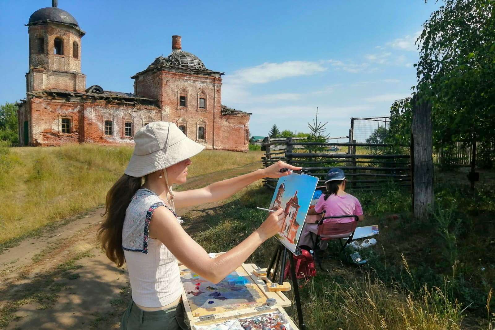 В Алексеевском благочинии прошёл межрегиональный пленэр «Камские зори»