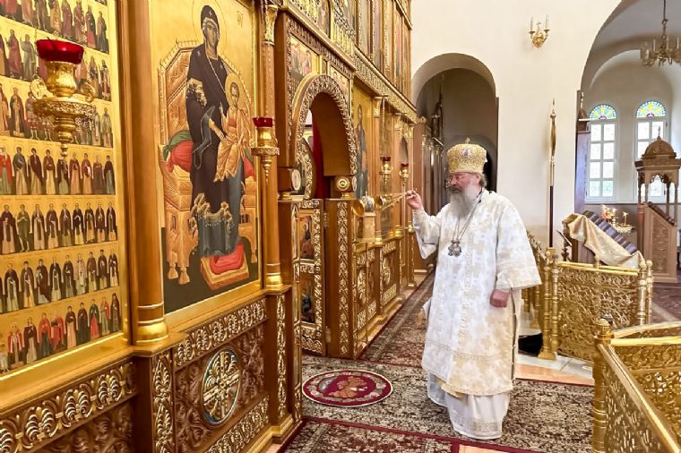 В праздник Собора вселенских учителей и святителей митрополит Кирилл совершил Литургию в Горненском монастыре в Иерусалиме