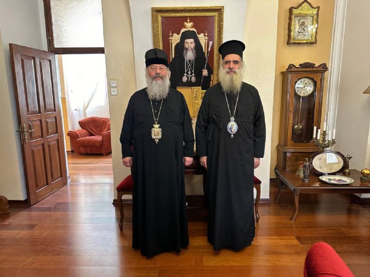 В Русской духовной миссии в Иерусалиме состоялась встреча митрополита Кирилла и архиепископа Феодосия