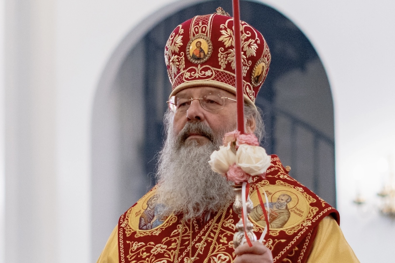 В Неделю святых жён-мироносиц митрополит Кирилл совершил Литургию в крестовом храме резиденции казанских митрополитов