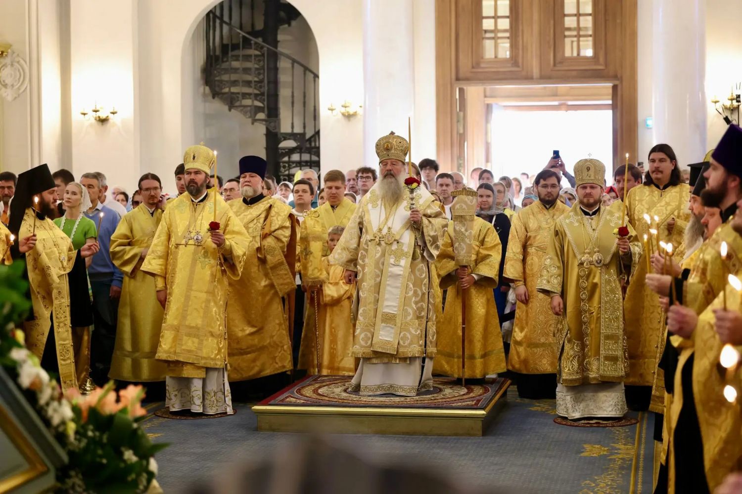 В канун Недели 12-й по Пятидесятнице в Казанском кафедральном соборе состоялось соборное архиерейское богослужение