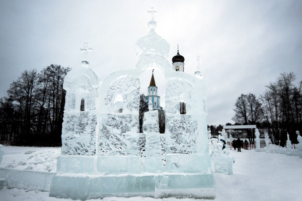 В Раифском монастыре открылся ледовый городок