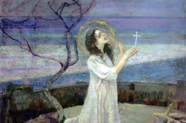 Картина: Нестеров. Великомученица Варвара