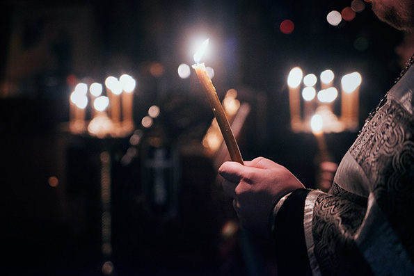 Великий пост, свеча