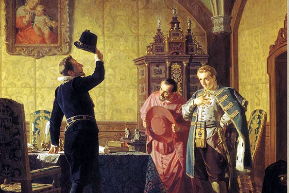 Присяга Лжедмитрия I польскому королю Сигизмунду III на введение в России католицизма