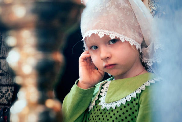 Косынка и коса – женская краса