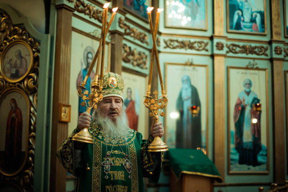 Престольные торжества в храме преподобного Серафима Саровского в столице Татарстана возглавил митрополит Феофан