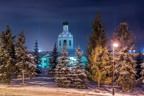 В канун Недели пред Богоявлением митрополит Феофан совершил вечернее богослужение в Иоанно-Предтеченском монастыре Казани
