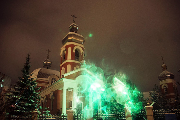 На приходе Серафима Саровского Казани молитвенно отметили день совершения первой Литургии в малом храме