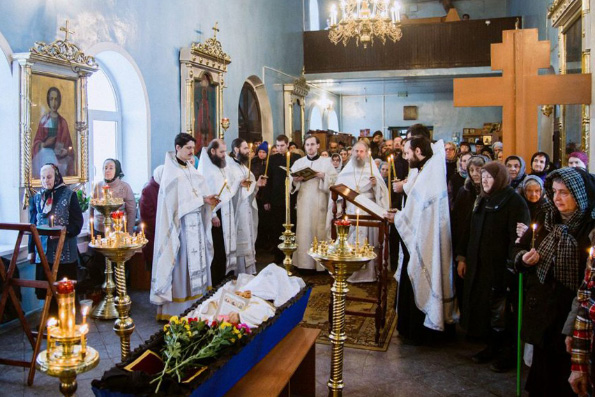 В храме при Казанской духовной семинарии состоялось отпевание архимандрита Афанасия (Зайцева)