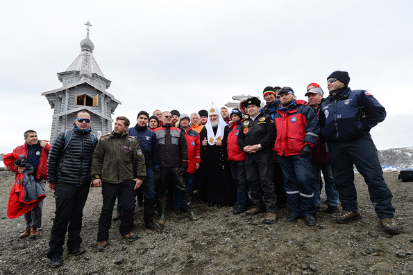 В Антарктиде Патриарх Кирилл помолился о всем земном шаре