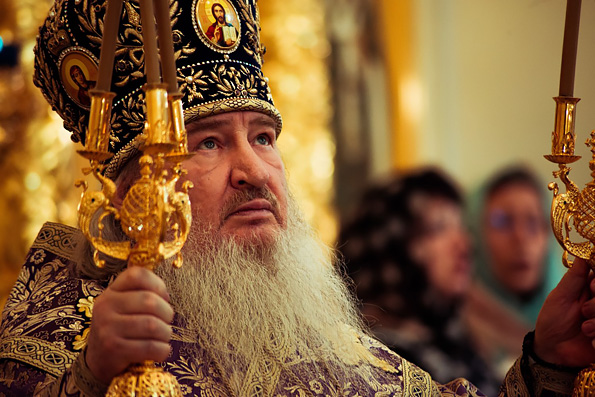 Архиерейское служение в Лазареву субботу, канун и Неделю ваий