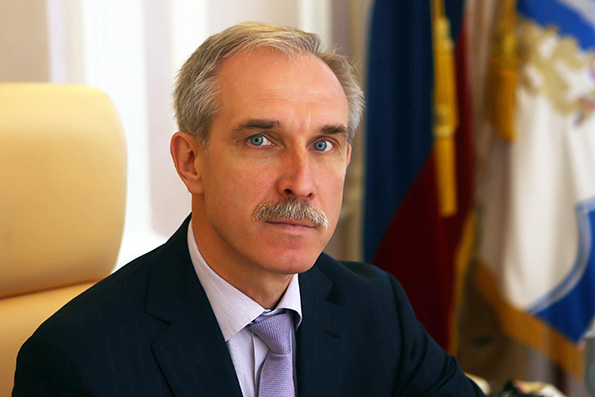 Поздравление вр.и.о. губернатора Ульяновской области С.И Морозова митрополиту Феофану с праздником Пасхи