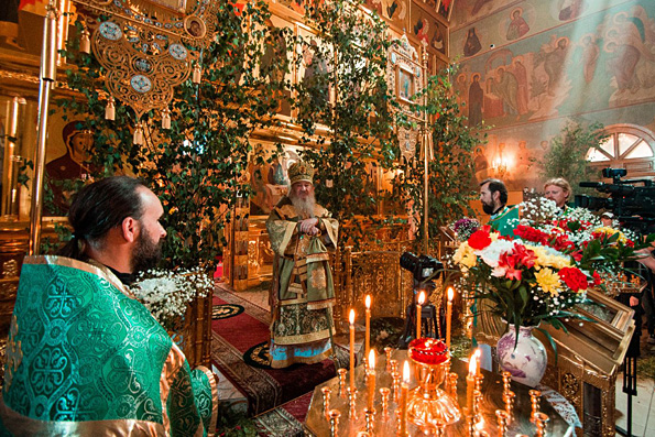 Проповедь митрополита Феофана в день Святой Троицы в Зилантовом монастыре Казани