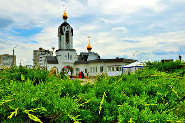 Часовня Архангела Михаила в колокольне храма Серафима Саровского, город Набережные Челны (Мысовые Челны)
