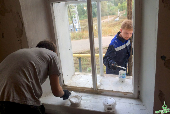 Православная молодежная группа Елабуги потрудилась в селе Лекарево