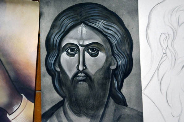 В иконописном классе села Ильбухтино прошел первый показ учебных работ