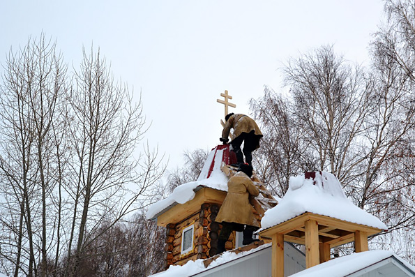 В селе Шильнебаш построили деревянный храм-часовню