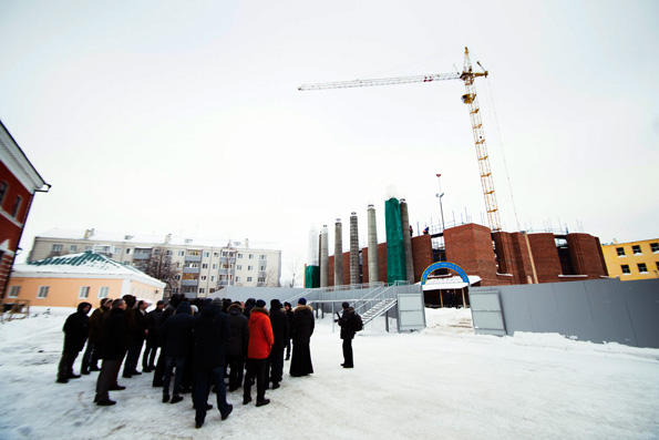 Состоялось очередное рабочее совещание на месте строительства собора Казанской иконы Божией Матери