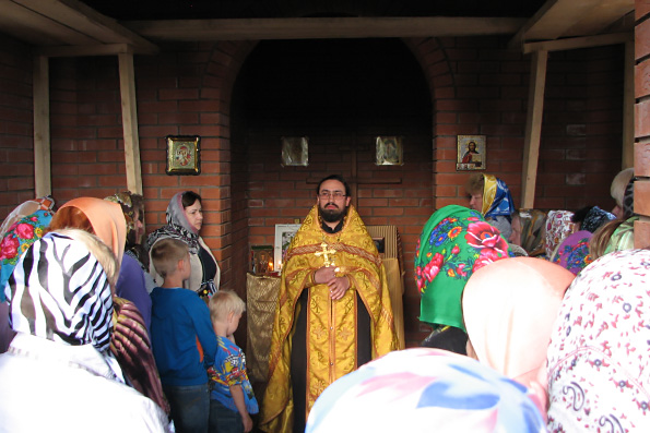 В Пестречинском районе совершен водосвятный молебен у строящейся часовни