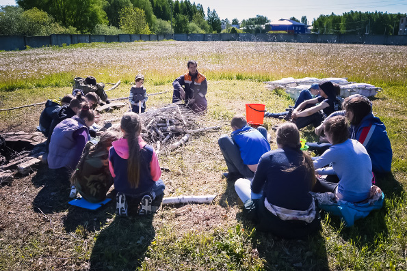 Воспитанники Клуба юных спасателей «Спас» при Вознесенском соборе побывали на традиционных летних сборах в посёлке Новый