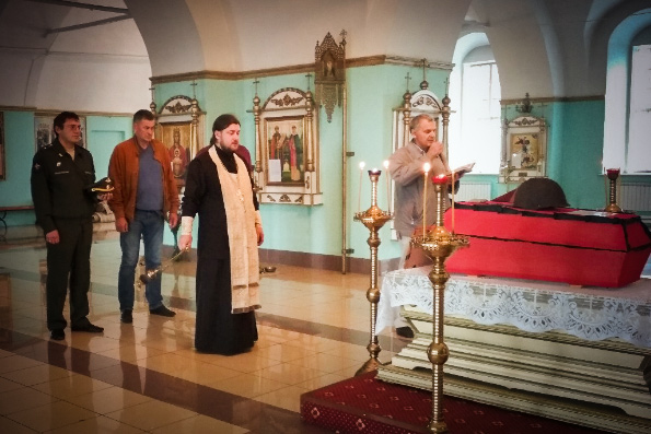 В Мензелинске состоялось отпевание бойца Красной Армии, погибшего в Калужской области