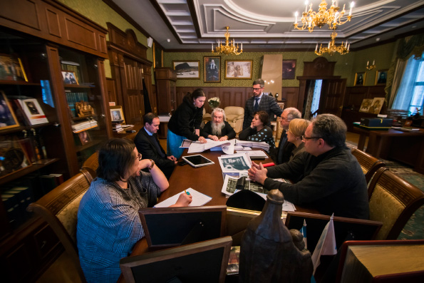 Под председательством главы Татарстанской митрополии состоялось обсуждение проекта интерьеров возрождаемого Казанского собора Богородицы