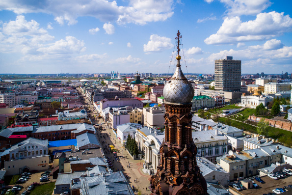 Настоятель Богоявленского cобора Казани провел экскурсию по колокольне