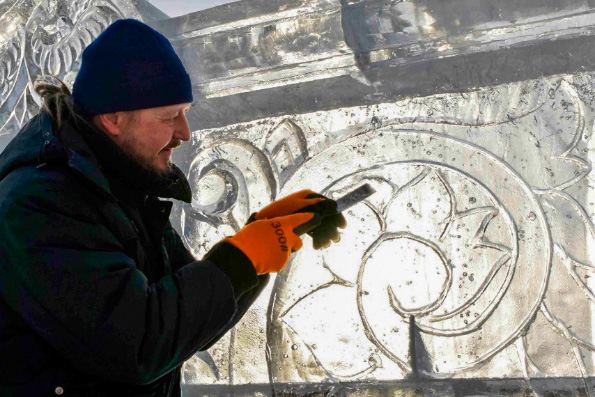 На территории Раифского монастыря началось возведение ледяных фигур