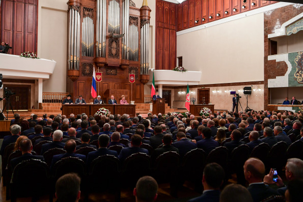 Митрополит Феофан присутствовал на ежегодном послании Президента Татарстана Государственному Совету РТ