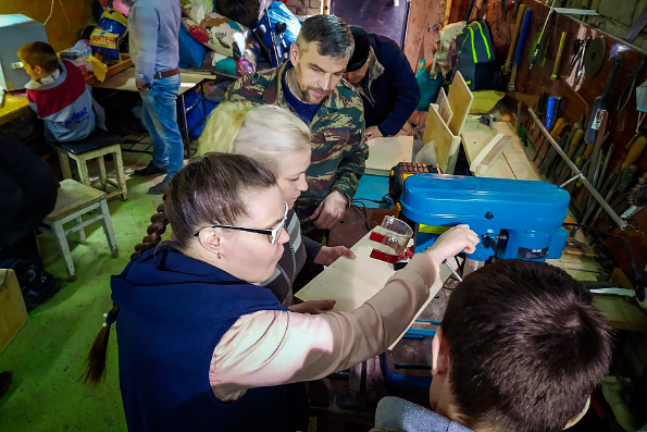 В набережночелнинском Клубе юных спасателей «Спас» проходят занятия для детей с ОВЗ