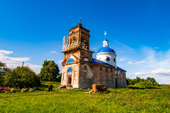 Храм Нерукотворного Образа Спасителя в селе Уланово