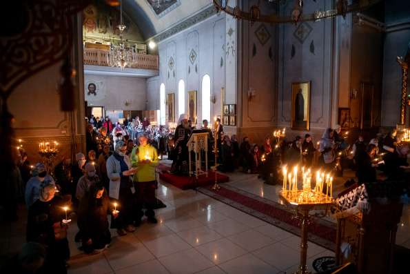 В среду первой седмицы Великого поста митрополит Кирилл совершил повечерие на подворье священномученика Кирилла Казанского