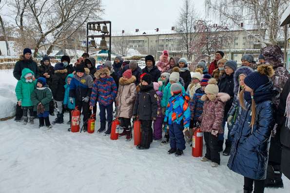 В воскресной школе Сергиевского прихода Чистополя прошло занятие по пожарной безопасности