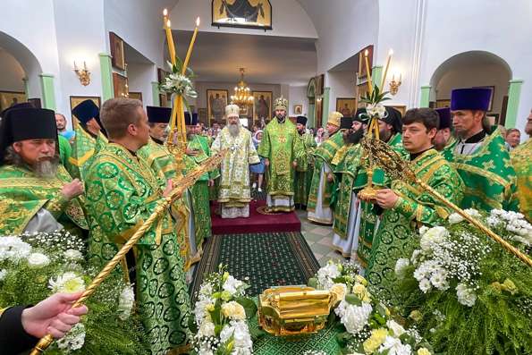 В столице Татарстана торжественно встретили мощи преподобного Сергия Радонежского